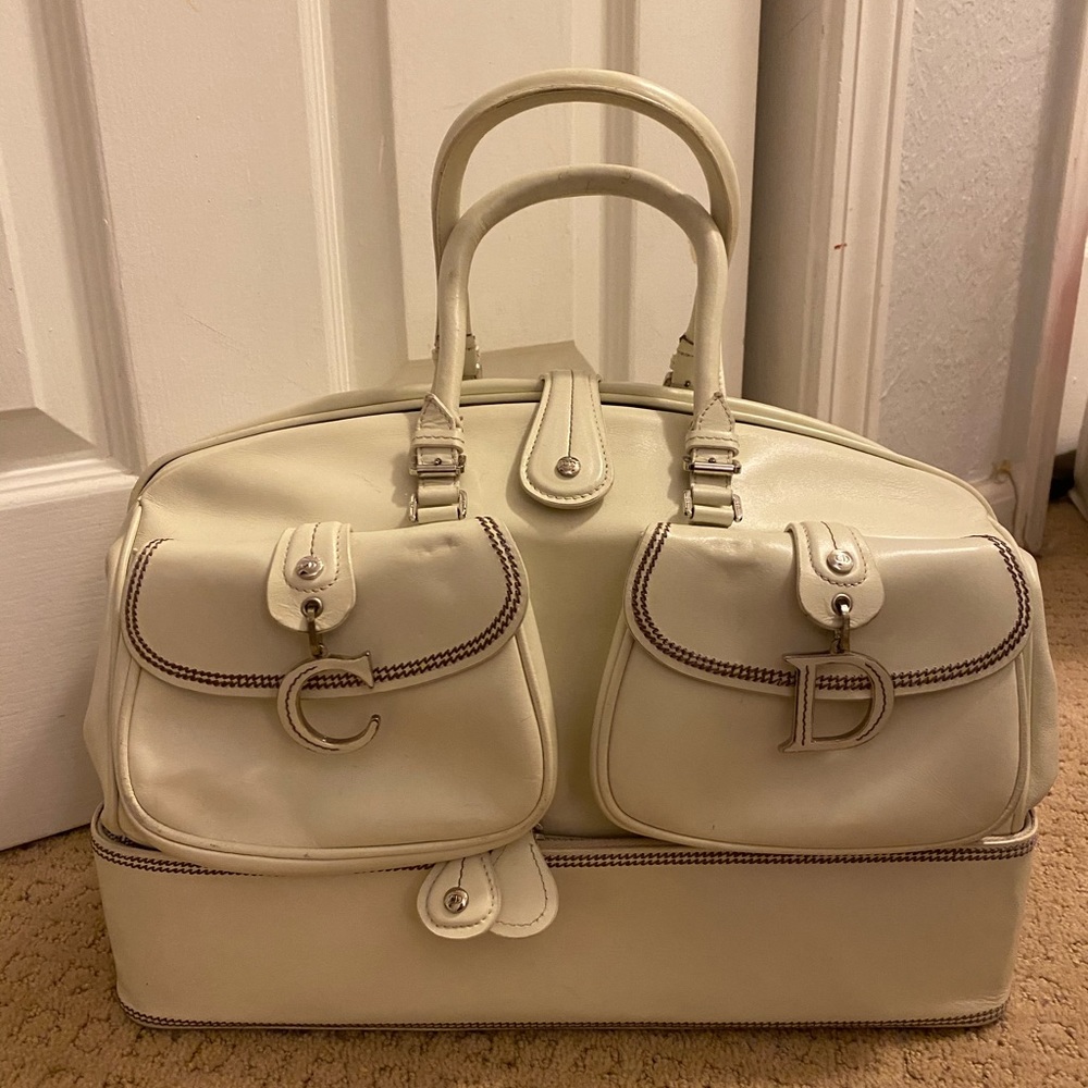 Authentic Dior vintage detective large satchel
